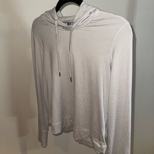 Vuori Light Cream Halo Hooded Sweatshirt